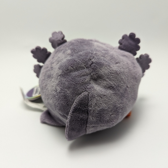 TeeTurtle - The Original Reversible Axolotl Plushie - Gray + Rainbow 🌈 - Picture 4 of 5